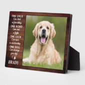 Rustikaler Hund lange Zitat Keepake Hund Foto Fotoplatte (Seite)