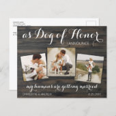 Rustikaler Hund zum Haushalt, der das Datum des QR (Vorne/Hinten)