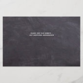 Rustikaler Hund zum Hochzeitsessen speichert das B (Rückseite)