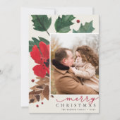 Rustikaler Husten | Weihnachtsweihnachtsgebäck Feiertagskarte (Vorderseite)