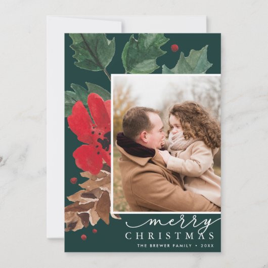 Rustikaler Husten | Weihnachtsweihnachtsgebäck Feiertagskarte (Vorderseite)