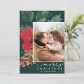 Rustikaler Husten | Weihnachtsweihnachtsgebäck Feiertagskarte (Stehend Vorderseite)