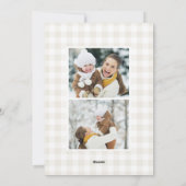 Rustikaler Husten | Weihnachtsweihnachtsgebäck Feiertagskarte (Rückseite)