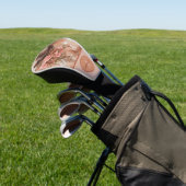 Rustikaler Hut Blush Rosa Blumen Personalisiert Golf Headcover (In SItu)