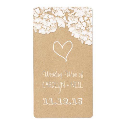 Rustikaler Hydrangeas Blumenwein (Vorne)