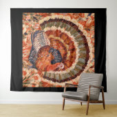 Rustikaler impressionistischer Herbsttruthahn Wandteppich (Beispiel (Horizontal))