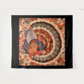Rustikaler impressionistischer Herbsttruthahn Wandteppich (Vorderseite (Horizontal))