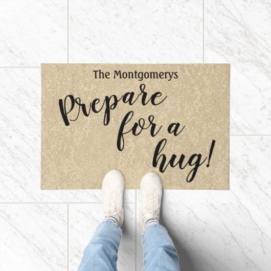 Rustikaler Individuelle Name bereitet sich auf ein Fußmatte (Indoor)