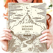 Rustikaler Individuelle Name Bergwelt Planer