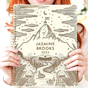 Rustikaler Individuelle Name Bergwelt Planer