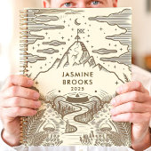 Rustikaler Individuelle Name Bergwelt Planer