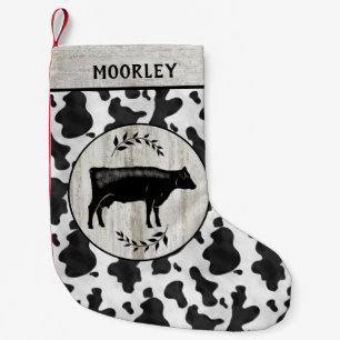 Rustikaler Individuelle Name Kleiner Weihnachtsstrumpf