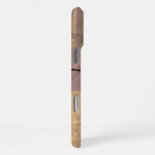 Rustikaler Individuelle Name Naturzeder Holz Knote iPhone Hülle (Rechte Seite)