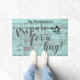 Rustikaler Individuelle Name-Spaß bereitet sich au Fußmatte