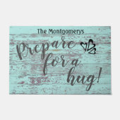 Rustikaler Individuelle Name-Spaß bereitet sich au Fußmatte (Vorderseite)