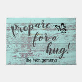 Rustikaler Individuelle Name-Spaß bereitet sich au Fußmatte (Vorderseite)