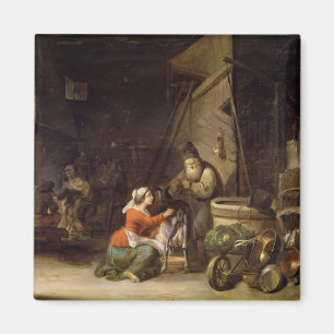 Rustikaler Innenraum Magnet