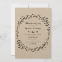 Rustikaler Junggeselinnen-Abschied. Botanisches La