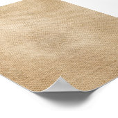 Rustikaler Jute-Hintergrund Poster (Ecke)
