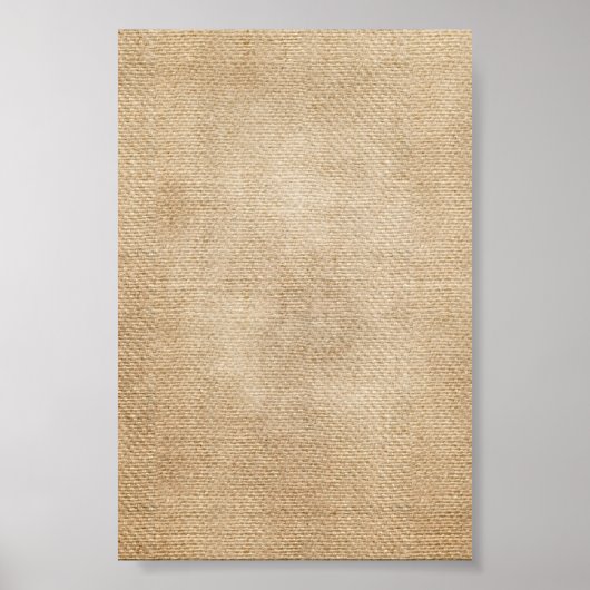 Rustikaler Jute-Hintergrund Poster (Vorne)