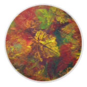 Rustikaler Kabinen-Fach-Zug Keramikknauf (Vorderseite)