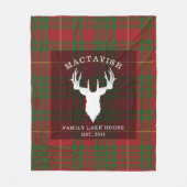Rustikaler Kariert Clan MacTavish Family Tartan Fleecedecke (Vorderseite)