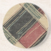 Rustikaler Karierter Sandstein Getränkeuntersetzer (Vorne)