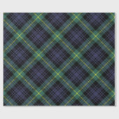 Rustikaler Karierter Tartan Geschenkpapier (Flach)