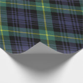 Rustikaler Karierter Tartan Geschenkpapier (Ecke)