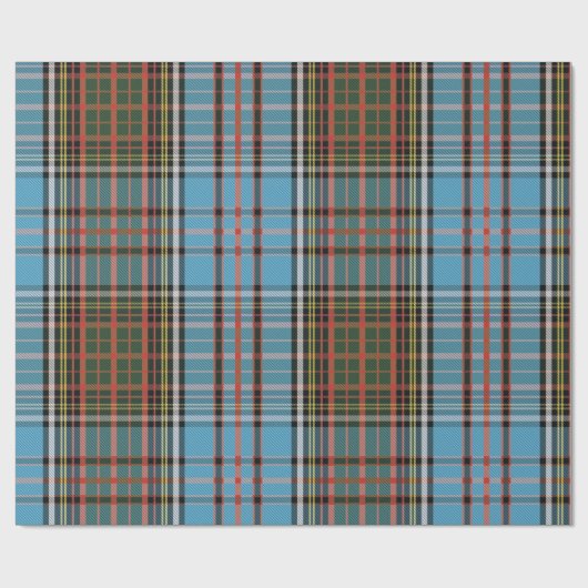 Rustikaler Karierter Tartan Geschenkpapier (Flach)