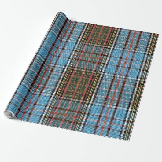 Rustikaler Karierter Tartan Geschenkpapier (Ungerollt)