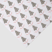 Rustikaler Karierter Weihnachtsbaum Seidenpapier (Detail)