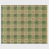 Rustikaler Karo Geschenkpapier (Flach)
