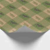 Rustikaler Karo Geschenkpapier (Ecke)