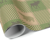 Rustikaler Karo Geschenkpapier (Rolleneckpunkt)