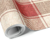 Rustikaler Karo Geschenkpapier (Rolleneckpunkt)