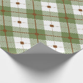 Rustikaler Karo Geschenkpapier (Ecke)