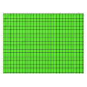 Rustikaler Karo und schwarze Linien | Green Tartan Tischdecke (Vorderseite (Horizontal))