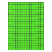 Rustikaler Karo und schwarze Linien | Green Tartan Tischdecke (Vorderseite)