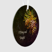 Rustikaler Kiefernzapfen Ornament (Vorderseite)