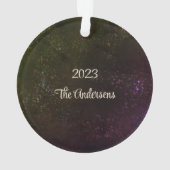 Rustikaler Kiefernzapfen Ornament (Rückseite)