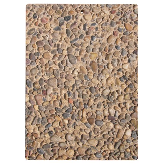 Rustikaler Kiesel entsteint Foto mit Klemmbrett (Rückseite)