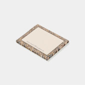 Rustikaler Kiesel entsteint Foto mit Post-it Klebezettel (angewinkelt)