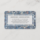 Rustikaler Kieselsteinweg | Landflucht Visitenkarte (Rückseite)