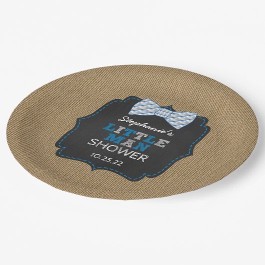 Rustikaler kleiner pappteller (Schrägansicht)