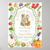 Rustikaler kleiner Spross Junge Baby Shower Willko Poster (Vorne)