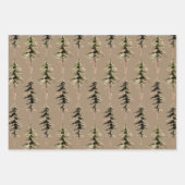 Rustikaler Kraft-Wald 1 Geschenkpapier Set (Vorderseite 3)