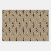 Rustikaler Kraft-Wald 1 Geschenkpapier Set (Vorderseite 2)
