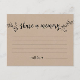 Rustikaler Kraftpapier-Anteil eine codierte Karte