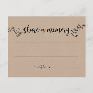 Rustikaler Kraftpapier-Anteil eine codierte Karte